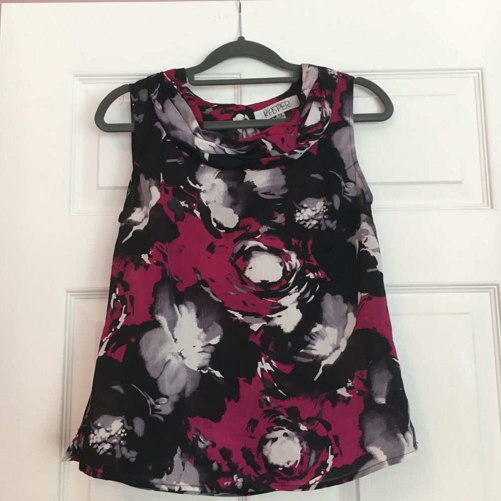 KASPER Sleeveless Professional Blouse